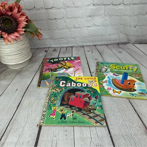vintage little golden book set of 3 Kidcore